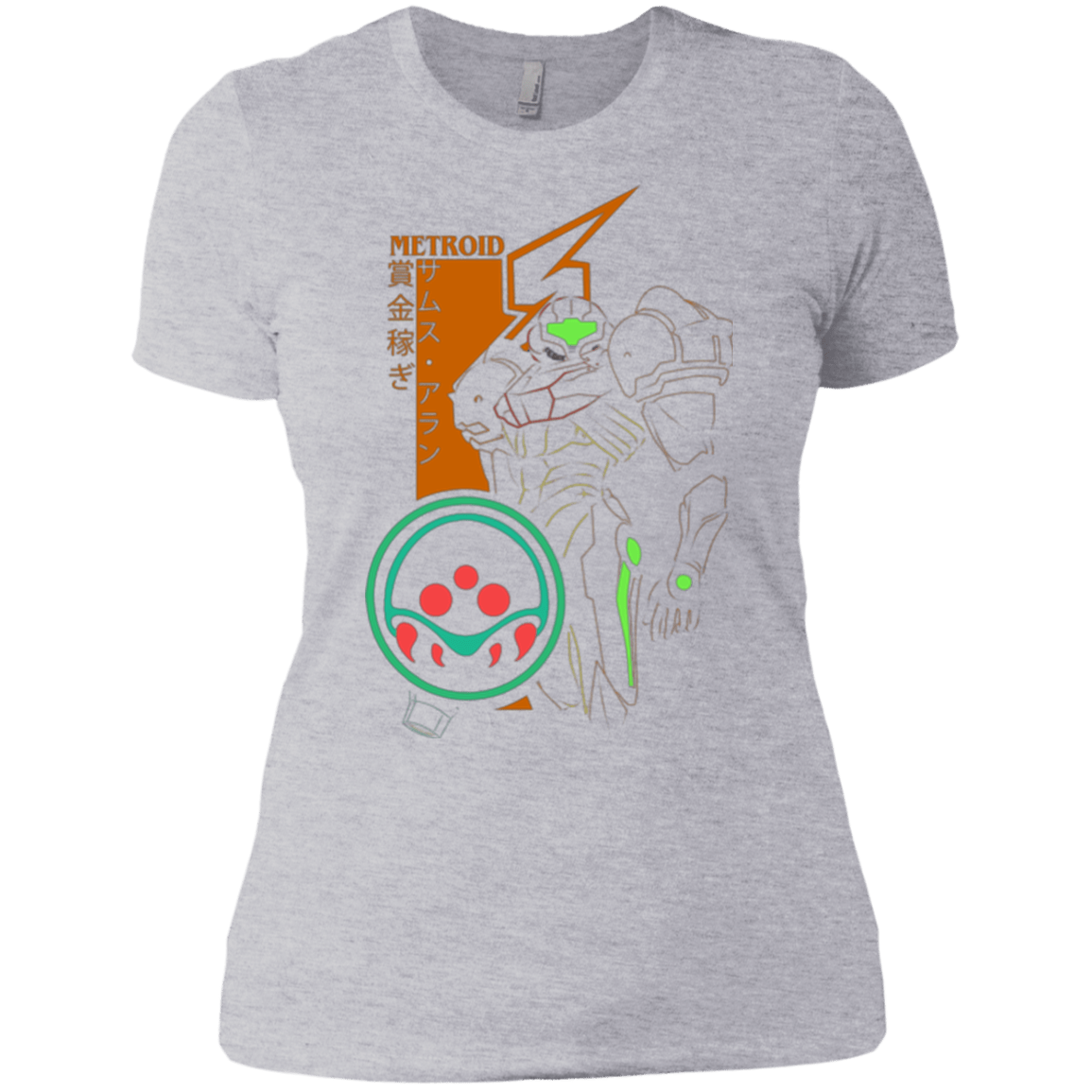 T-Shirts Heather Grey / X-Small Profile-METROID Women's Premium T-Shirt