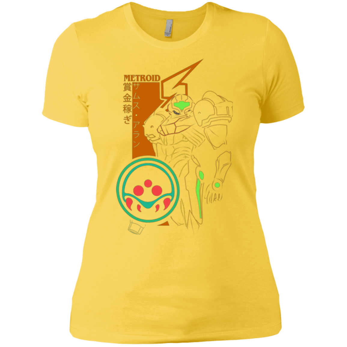 T-Shirts Vibrant Yellow / X-Small Profile-METROID Women's Premium T-Shirt