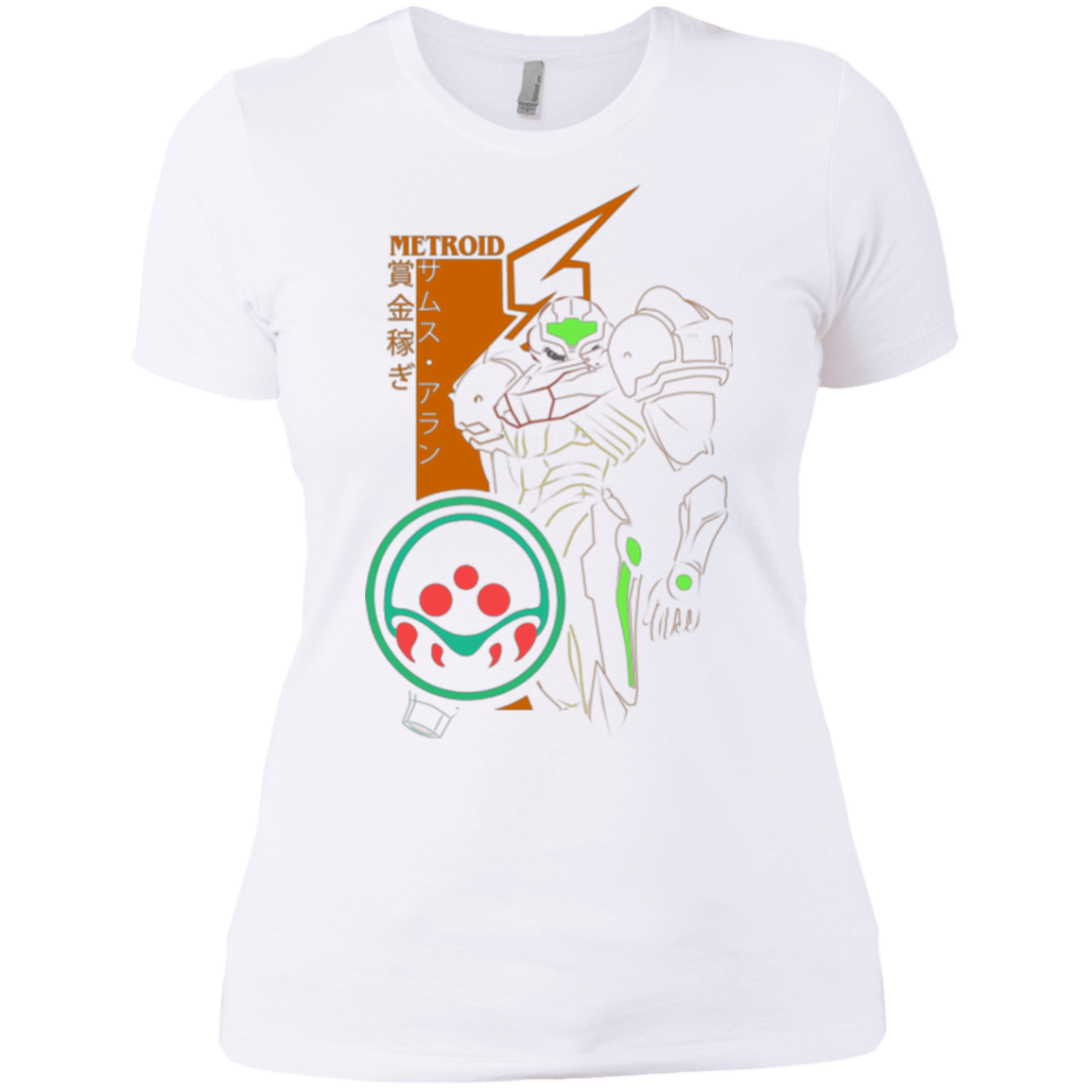 T-Shirts White / X-Small Profile-METROID Women's Premium T-Shirt