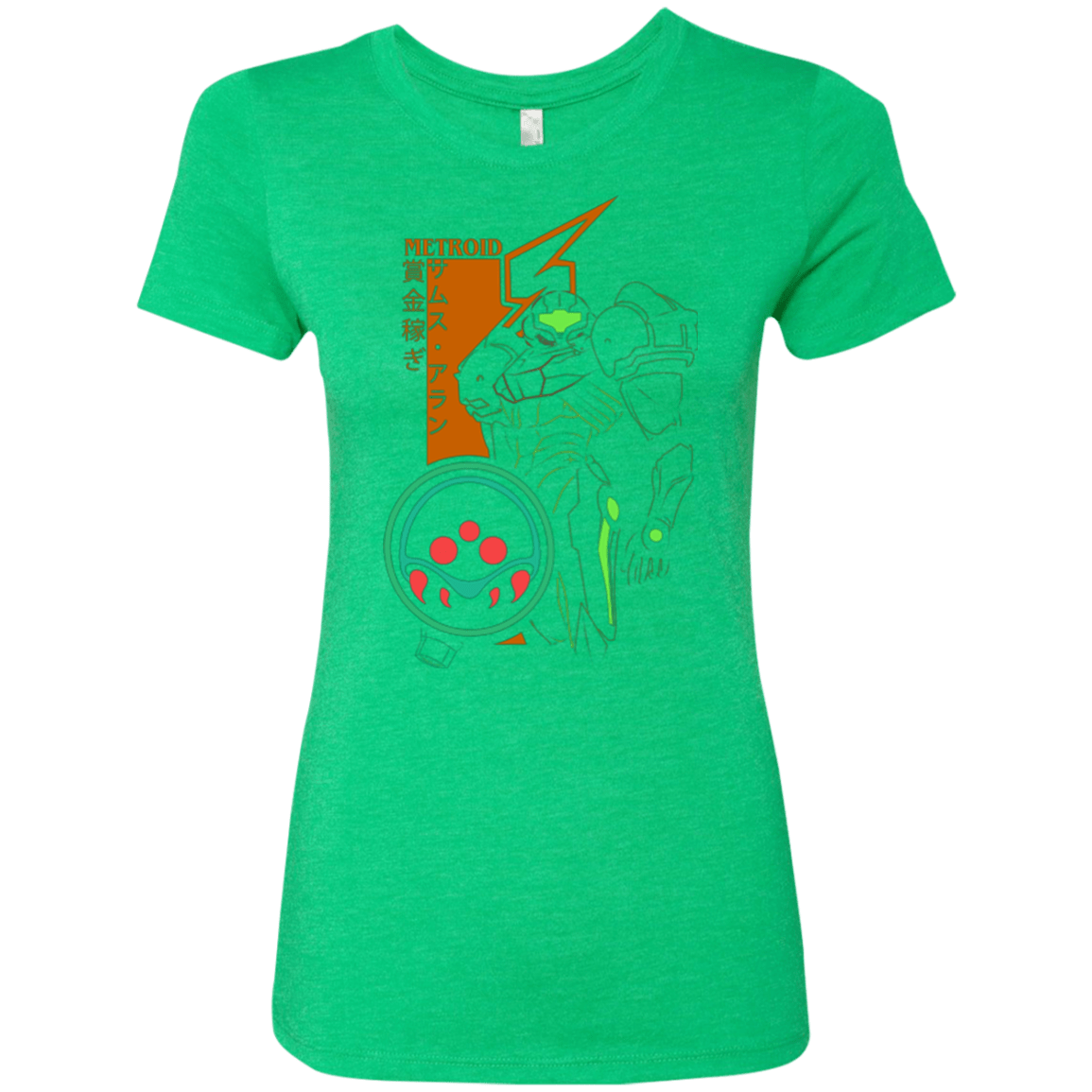 T-Shirts Envy / Small Profile-METROID Women's Triblend T-Shirt