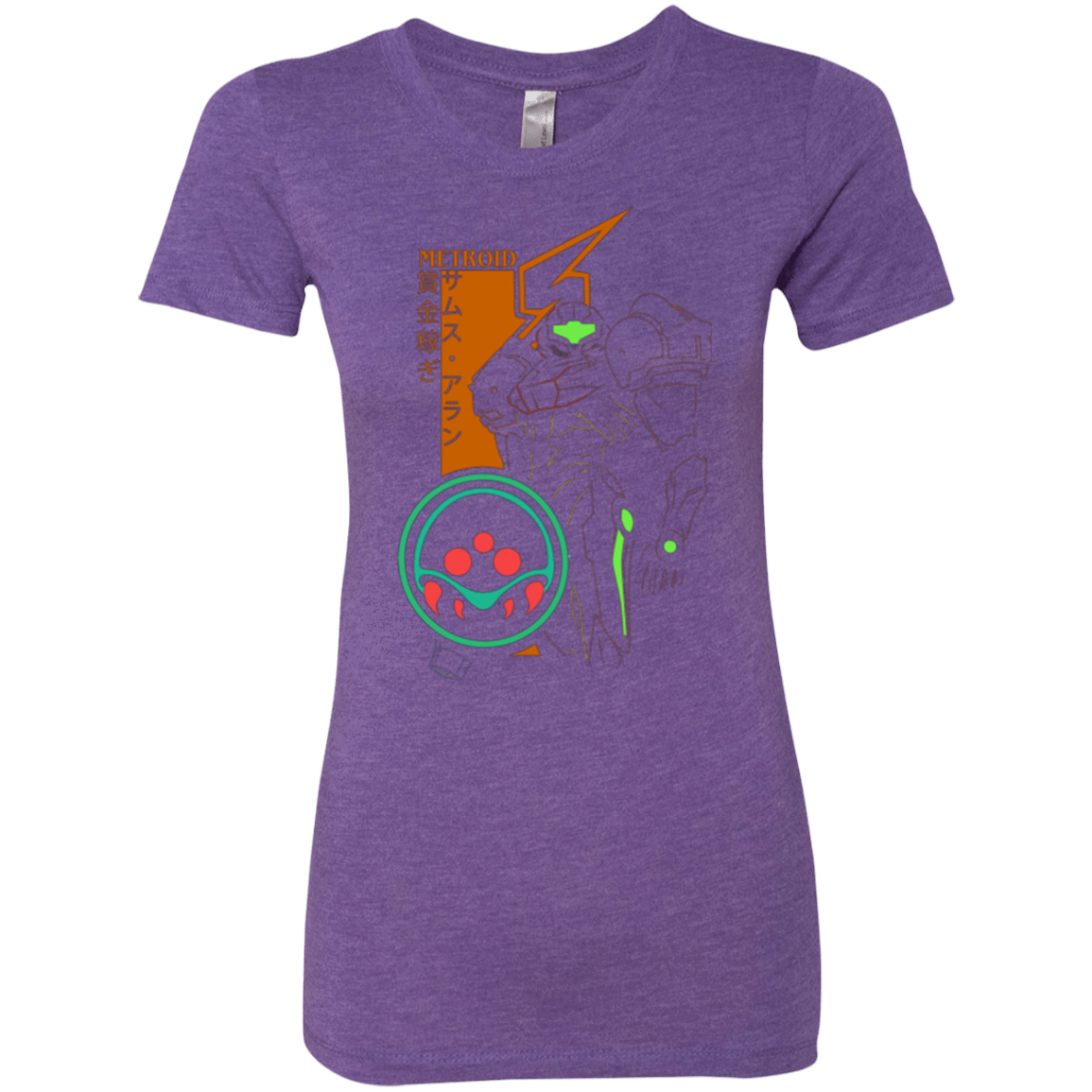 T-Shirts Purple Rush / Small Profile-METROID Women's Triblend T-Shirt
