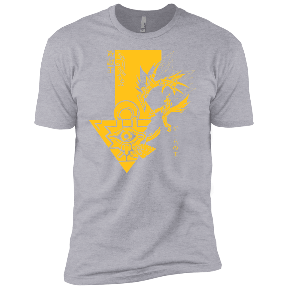 T-Shirts Heather Grey / YXS Profile - Pharaoh Atem Boys Premium T-Shirt
