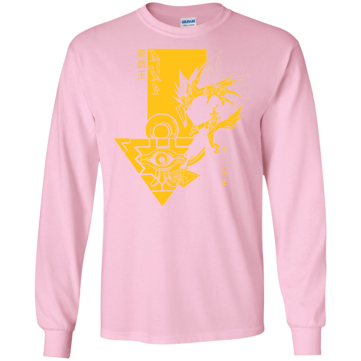 T-Shirts Light Pink / S Profile - Pharaoh Atem Men's Long Sleeve T-Shirt