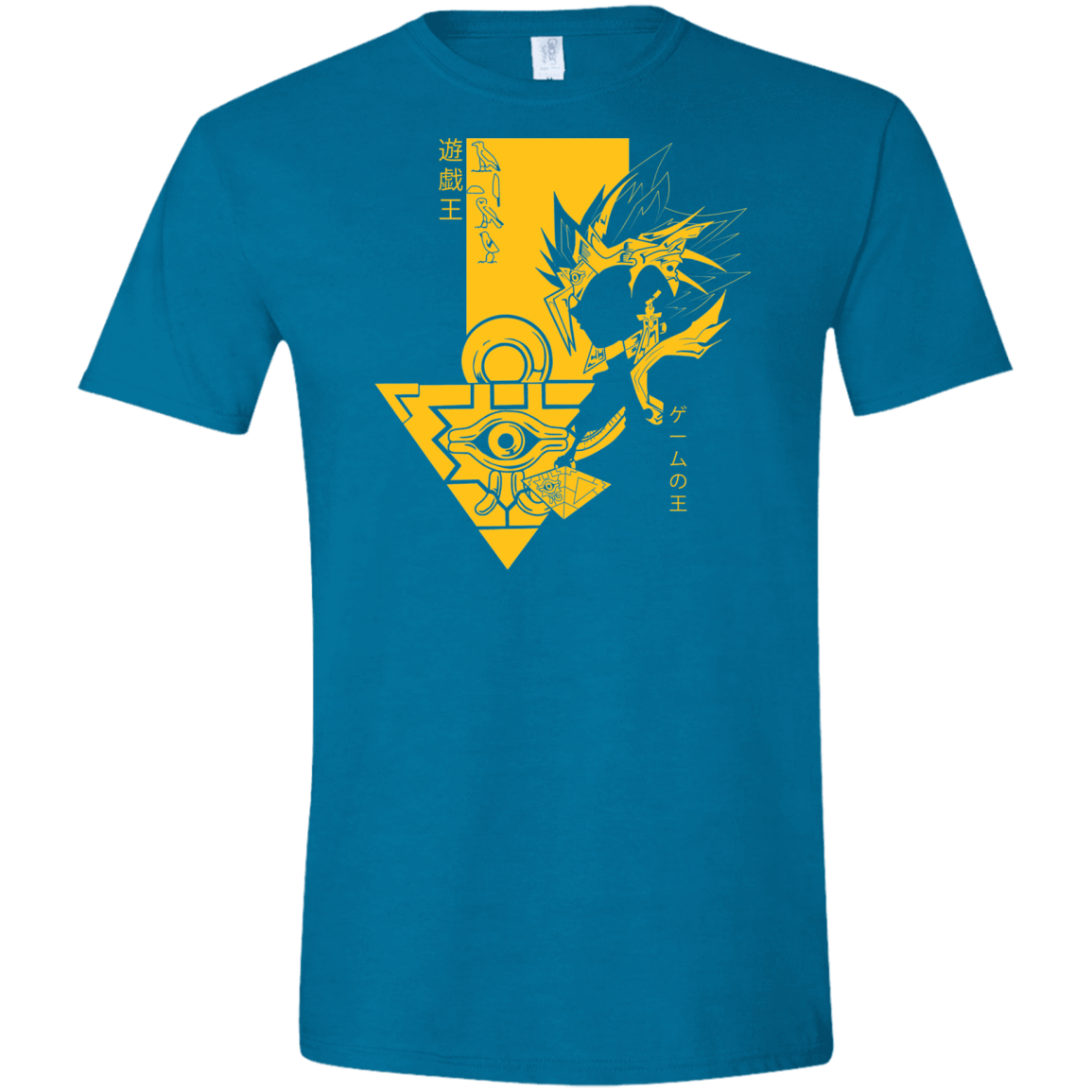 T-Shirts Antique Sapphire / S Profile - Pharaoh Atem Men's Semi-Fitted Softstyle