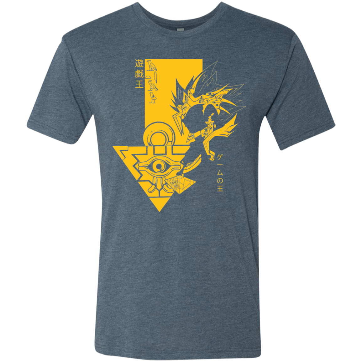 T-Shirts Indigo / S Profile - Pharaoh Atem Men's Triblend T-Shirt