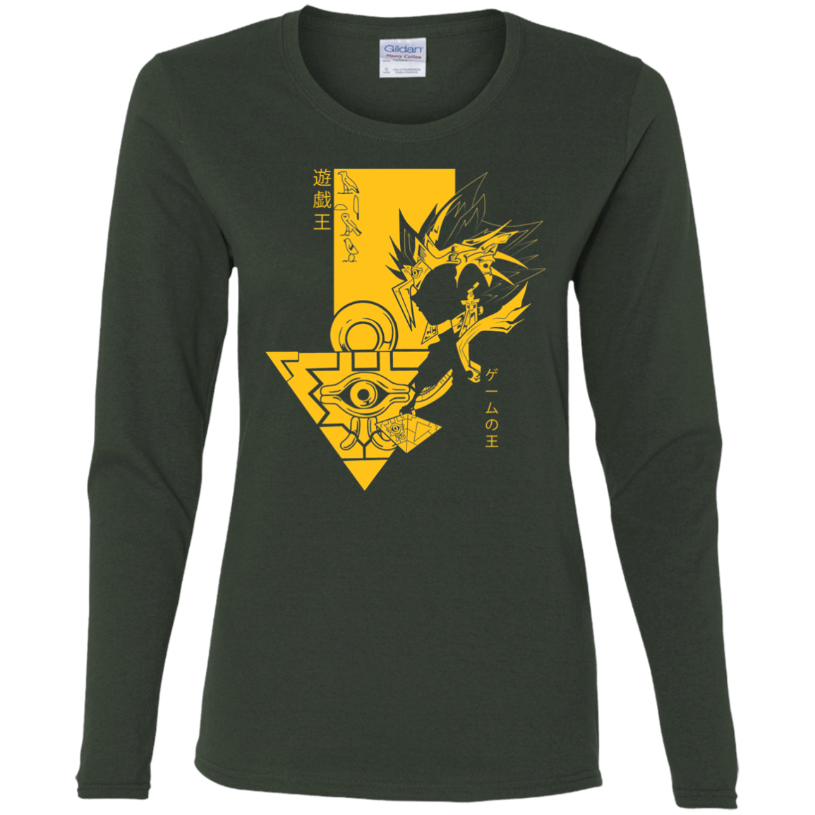 T-Shirts Forest / S Profile - Pharaoh Atem Women's Long Sleeve T-Shirt