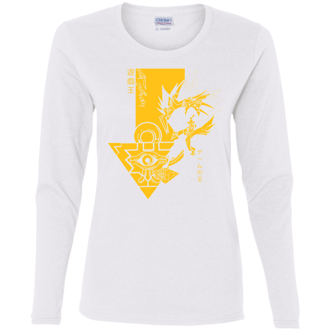 T-Shirts White / S Profile - Pharaoh Atem Women's Long Sleeve T-Shirt
