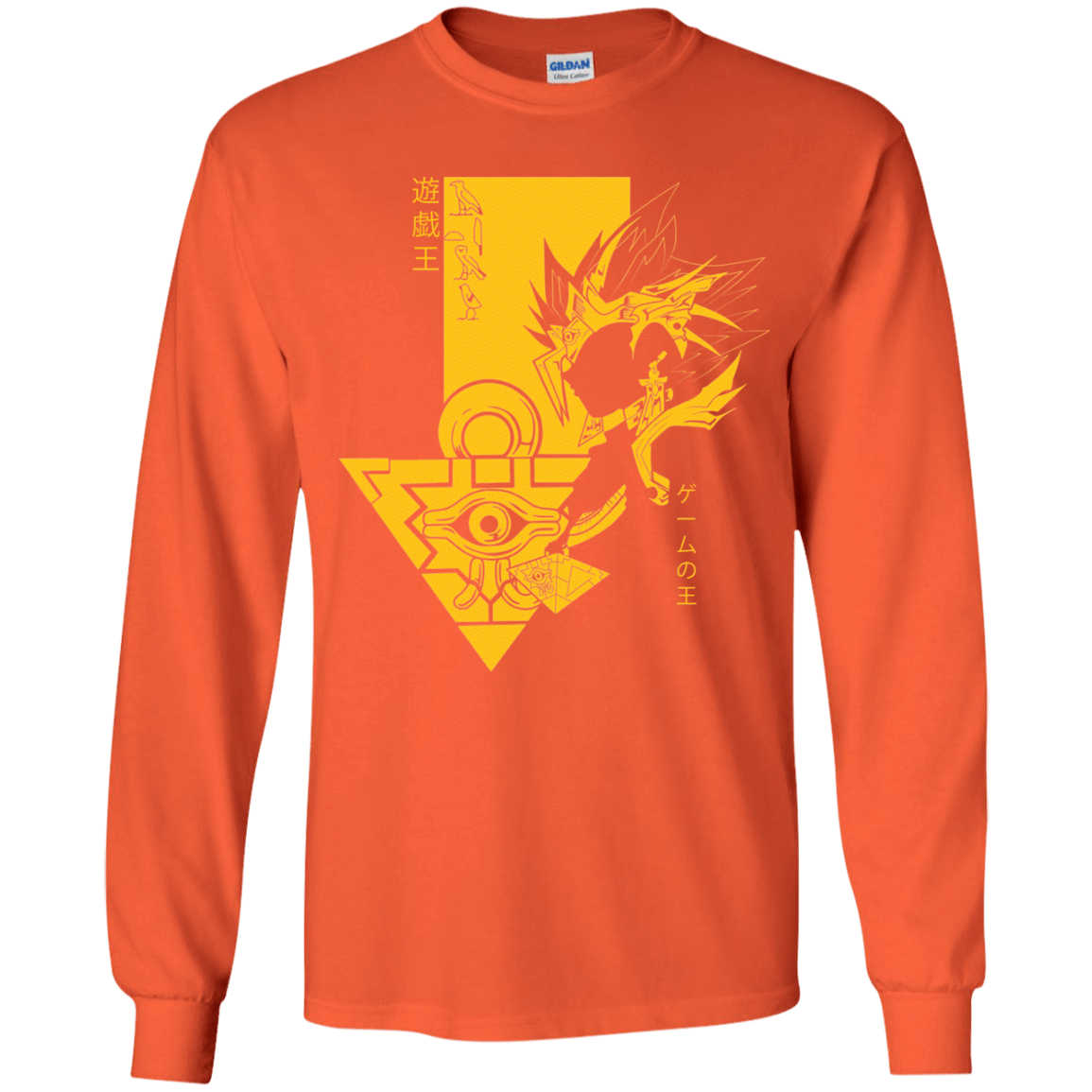 T-Shirts Orange / YS Profile - Pharaoh Atem Youth Long Sleeve T-Shirt