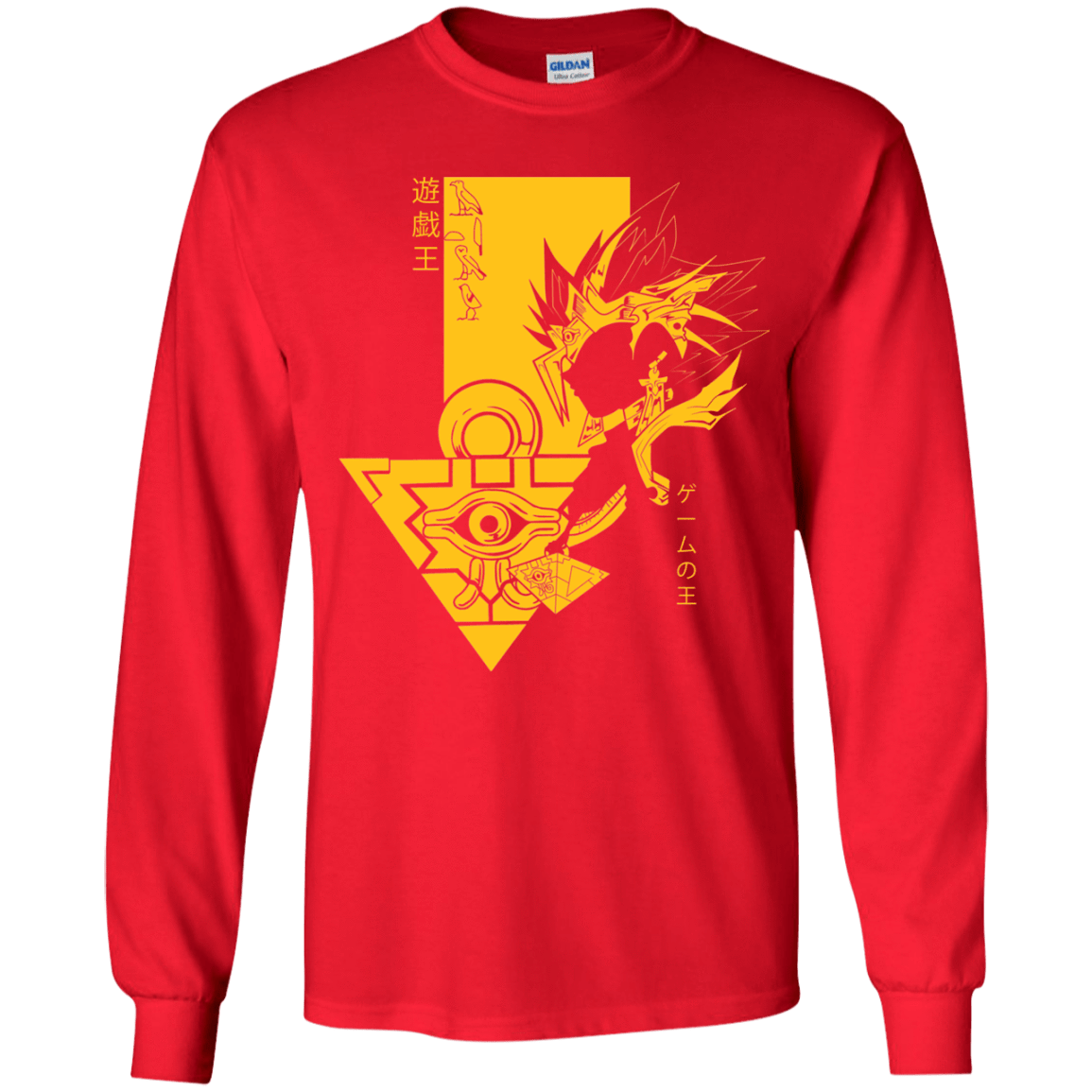 T-Shirts Red / YS Profile - Pharaoh Atem Youth Long Sleeve T-Shirt