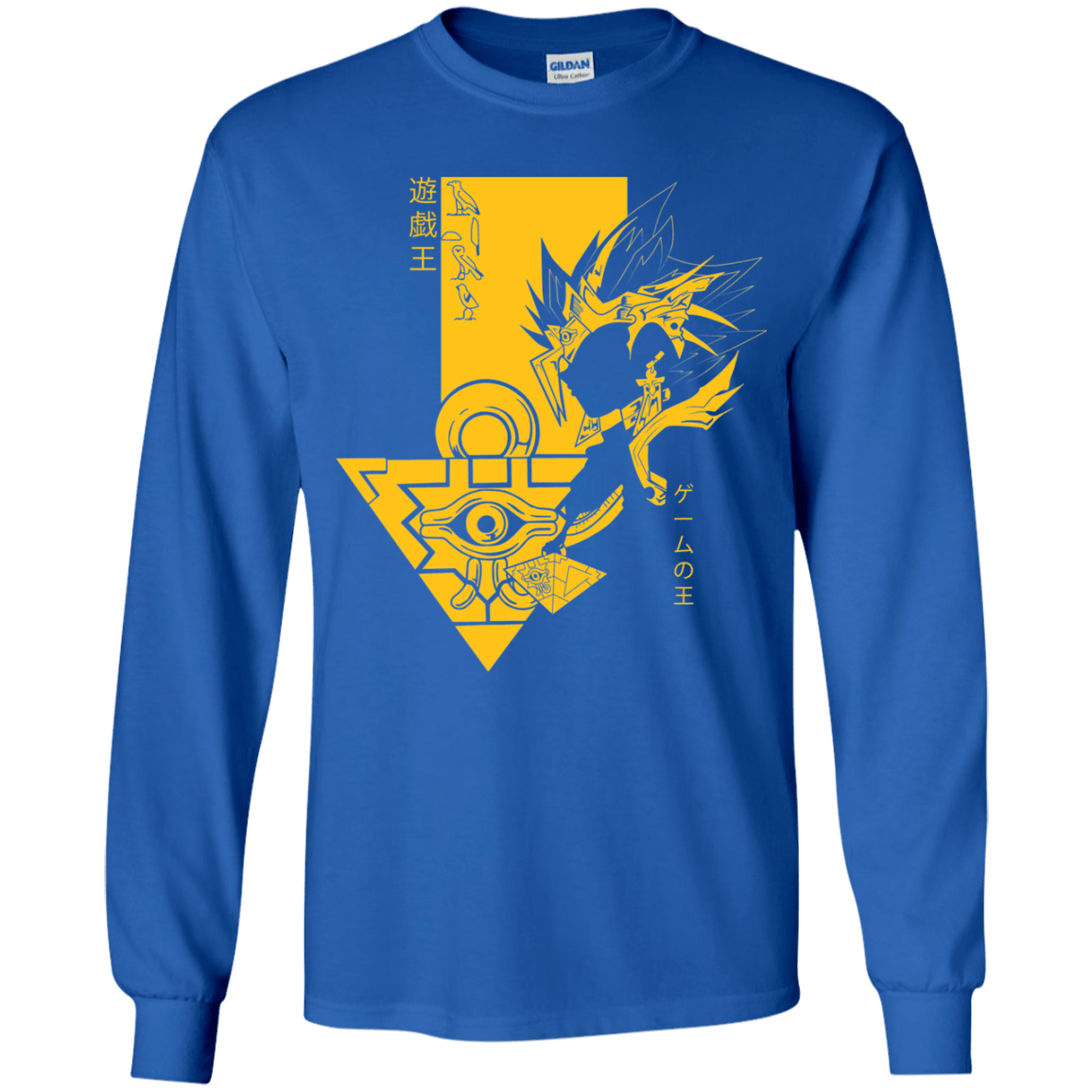 T-Shirts Royal / YS Profile - Pharaoh Atem Youth Long Sleeve T-Shirt