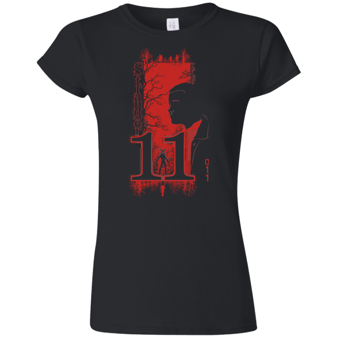 T-Shirts Black / S Profile-Stranger Things 11 Junior Slimmer-Fit T-Shirt