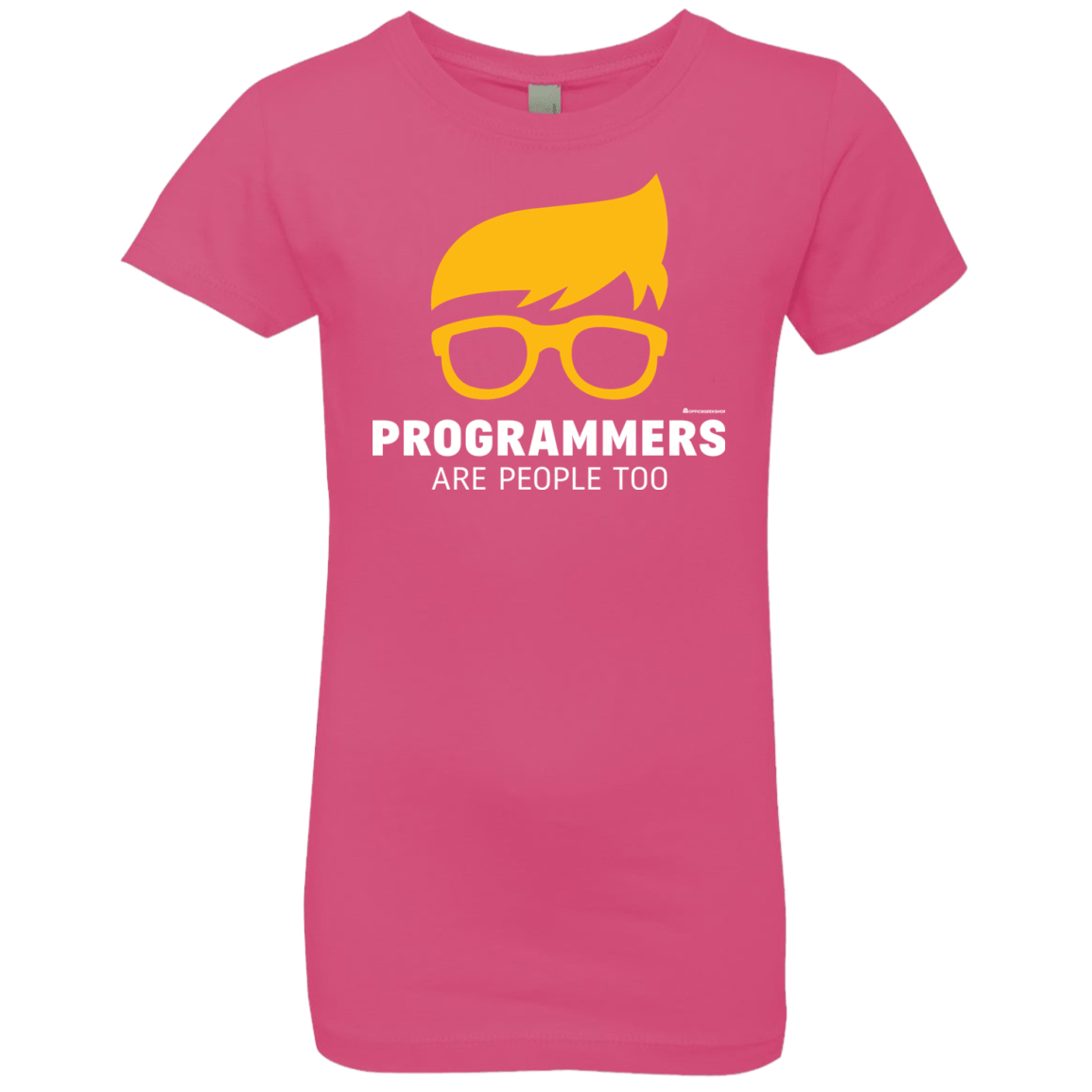 T-Shirts Hot Pink / YXS Programmers Are People Too Girls Premium T-Shirt