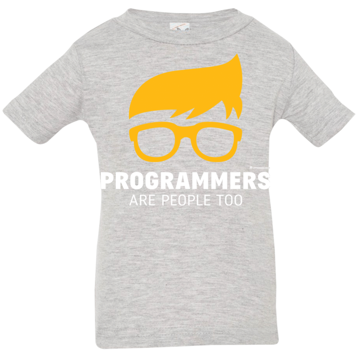 T-Shirts Heather Grey / 6 Months Programmers Are People Too Infant Premium T-Shirt