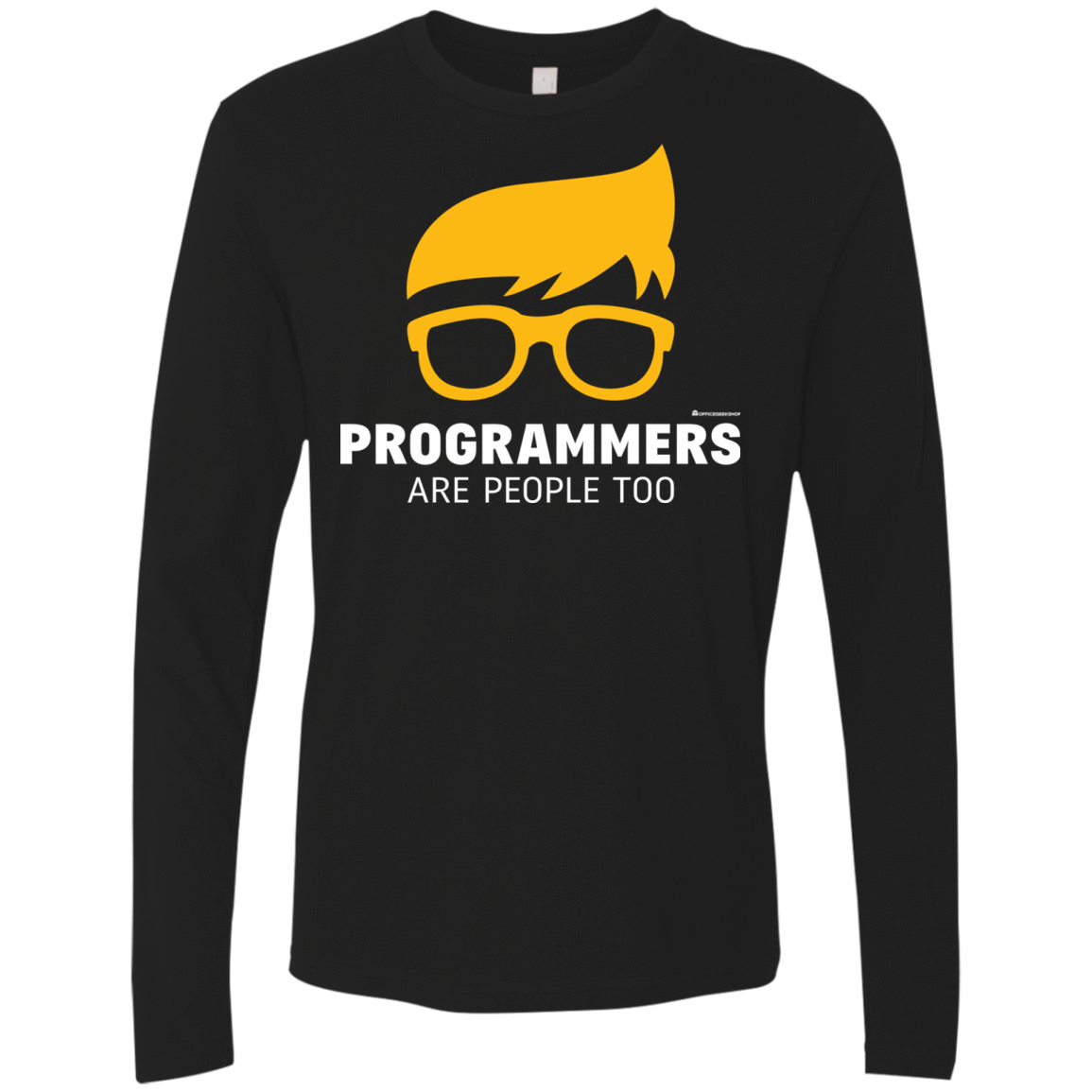 T-Shirts Black / Small Programmers Are People Too Men's Premium Long Sleeve