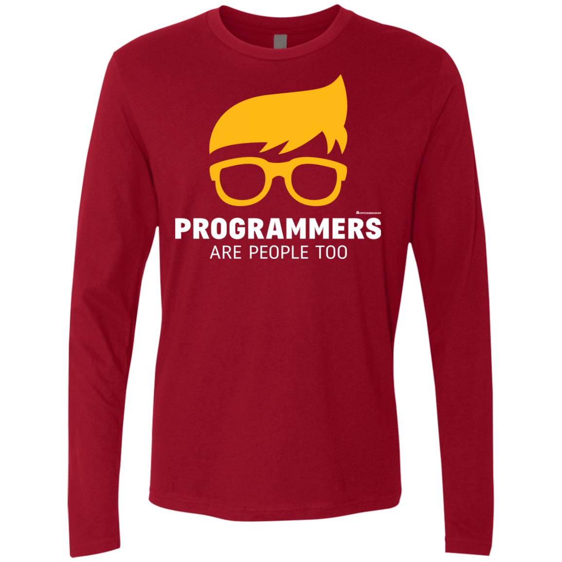 T-Shirts Cardinal / Small Programmers Are People Too Men's Premium Long Sleeve