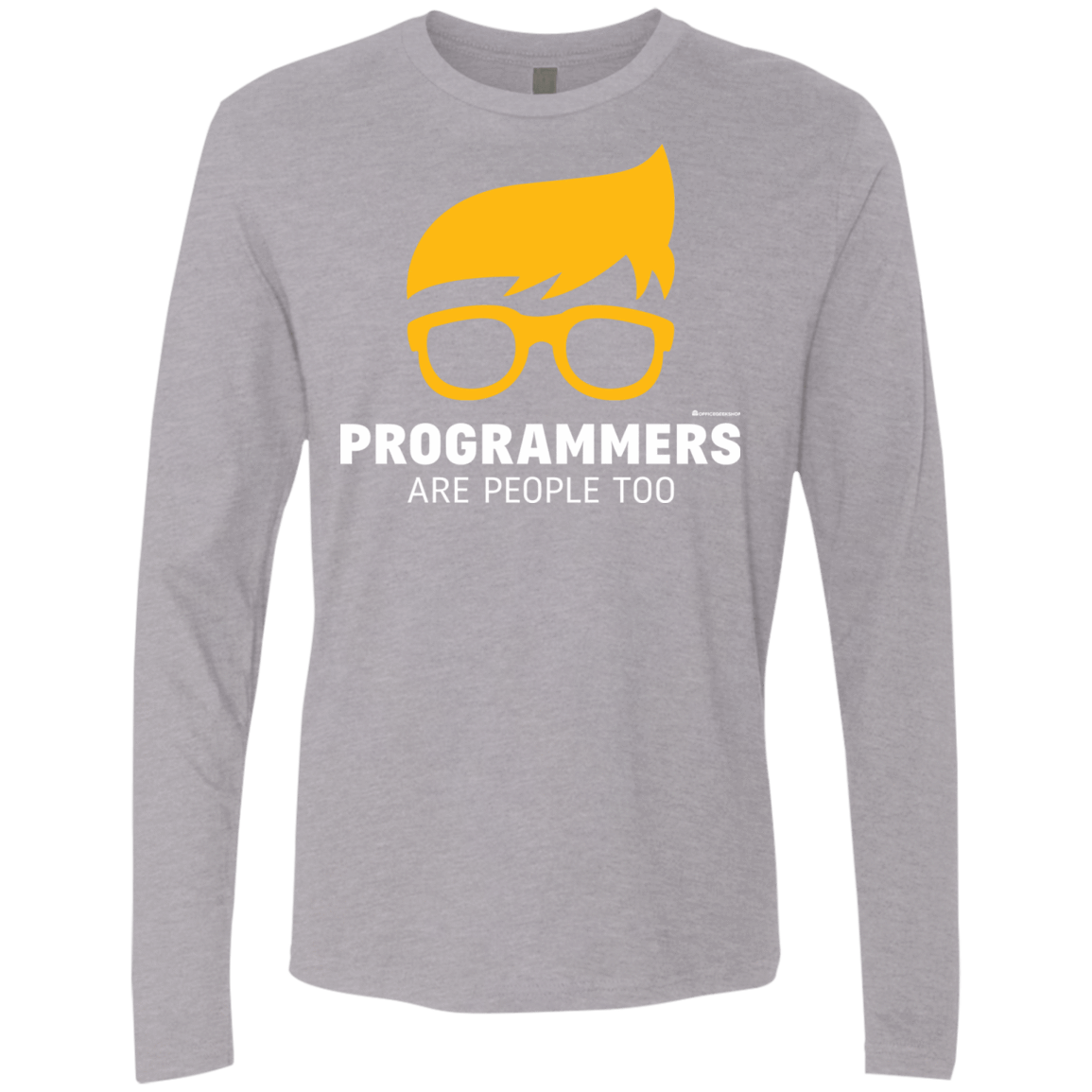 T-Shirts Heather Grey / Small Programmers Are People Too Men's Premium Long Sleeve