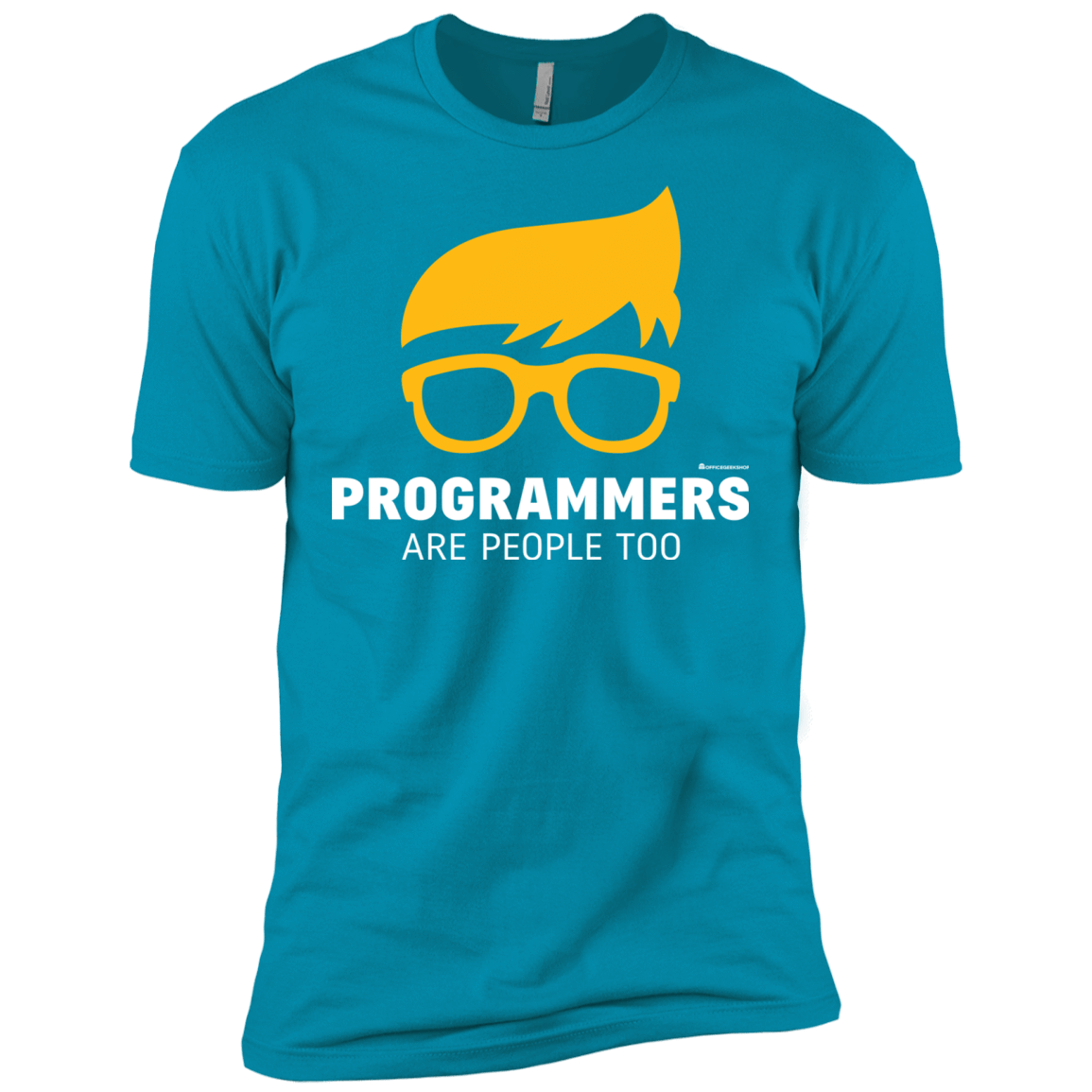 T-Shirts Turquoise / X-Small Programmers Are People Too Men's Premium T-Shirt