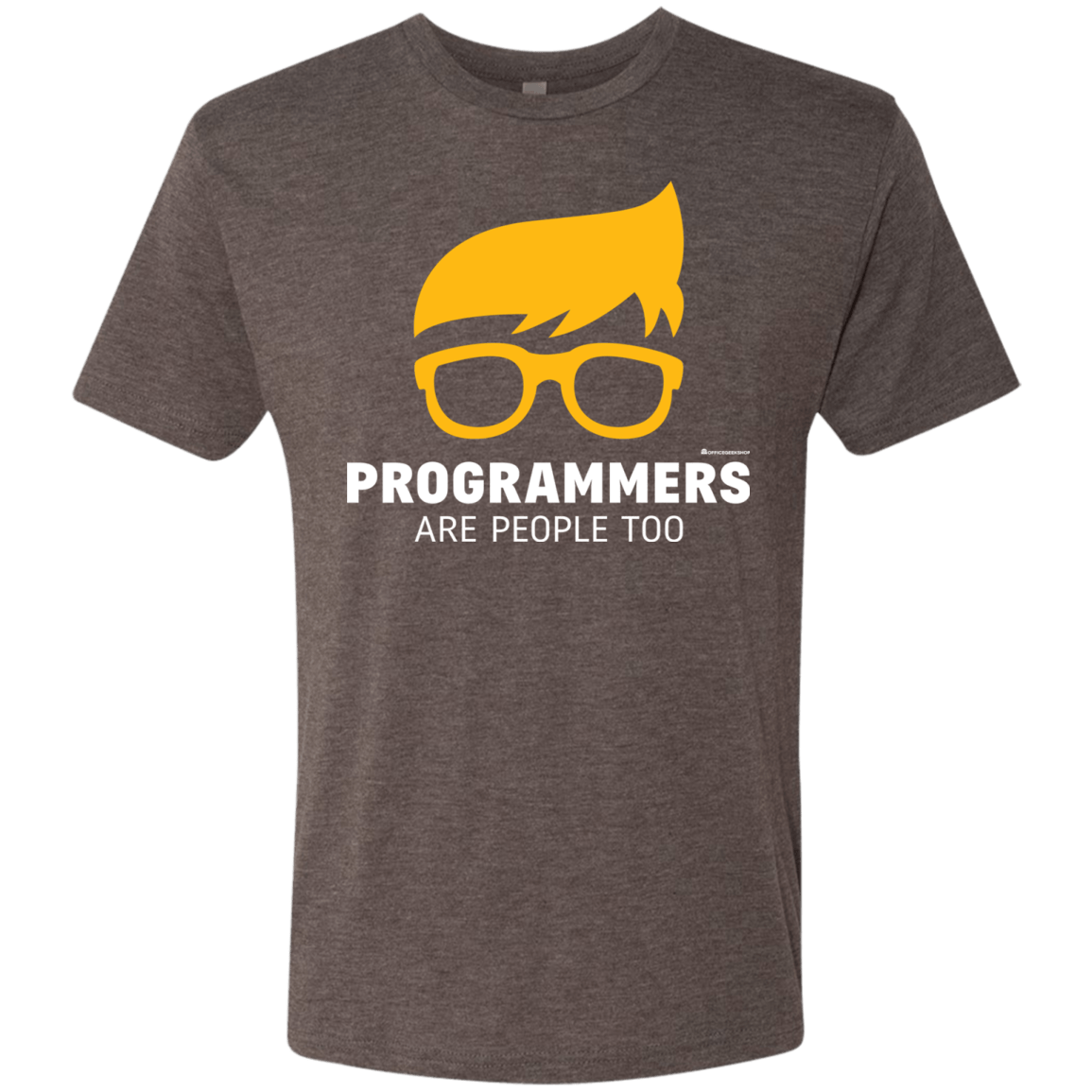 T-Shirts Macchiato / Small Programmers Are People Too Men's Triblend T-Shirt