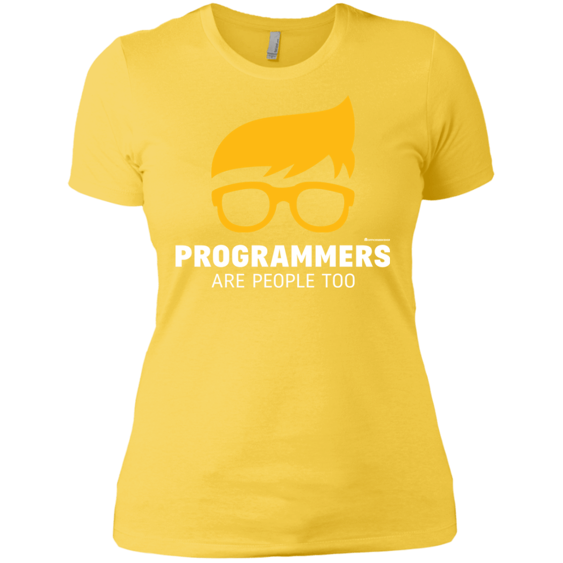 T-Shirts Vibrant Yellow / X-Small Programmers Are People Too Women's Premium T-Shirt