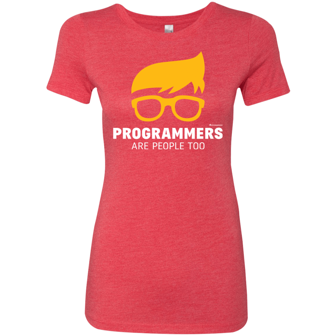 T-Shirts Vintage Red / Small Programmers Are People Too Women's Triblend T-Shirt