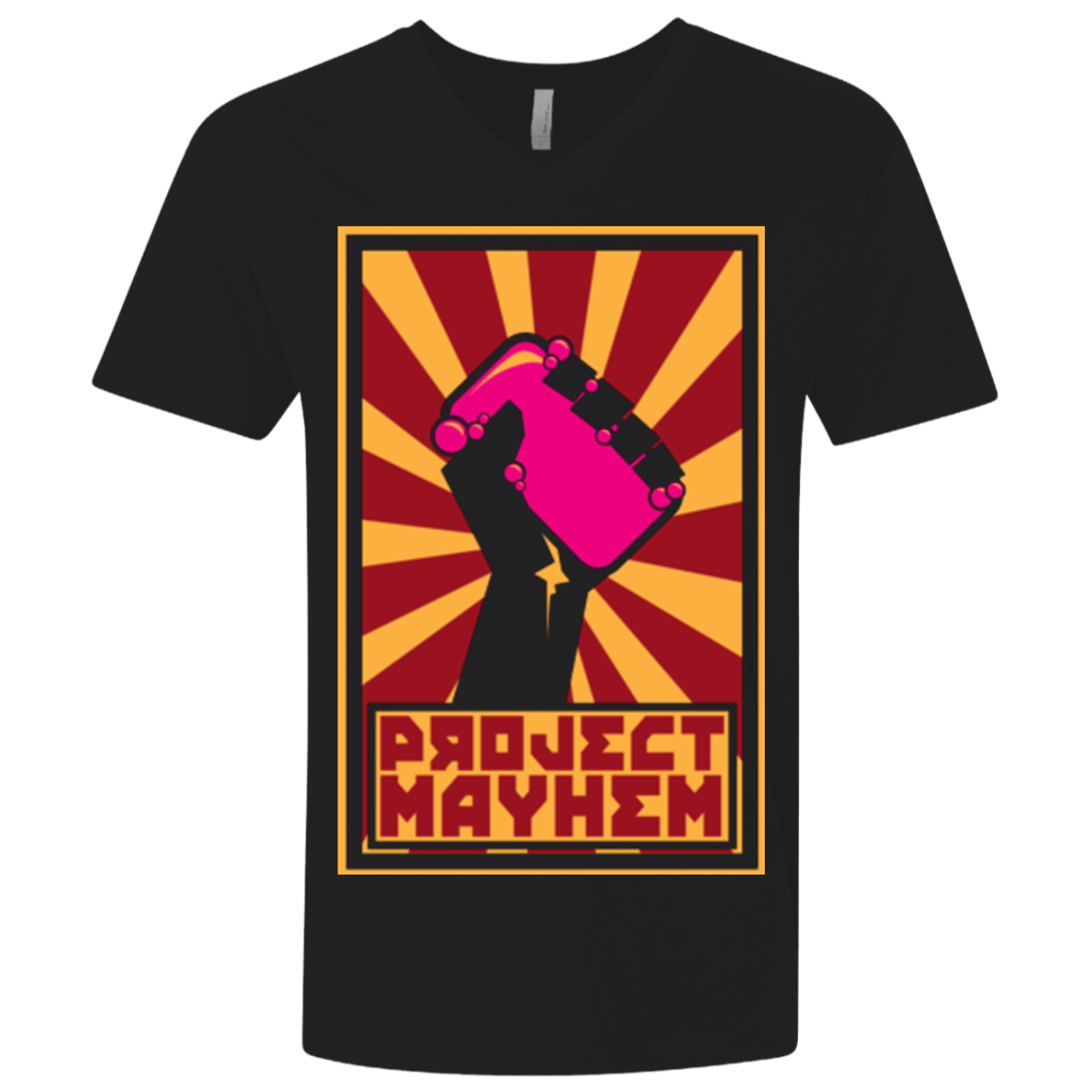 T-Shirts Black / X-Small Project Mayhem Men's Premium V-Neck