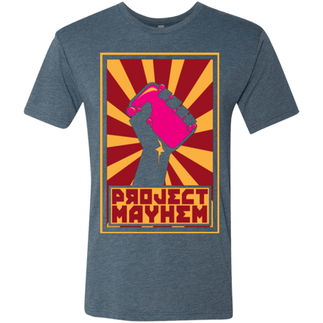 T-Shirts Indigo / Small Project Mayhem Men's Triblend T-Shirt