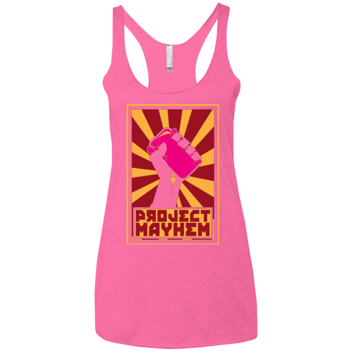 T-Shirts Vintage Pink / X-Small Project Mayhem Women's Triblend Racerback Tank