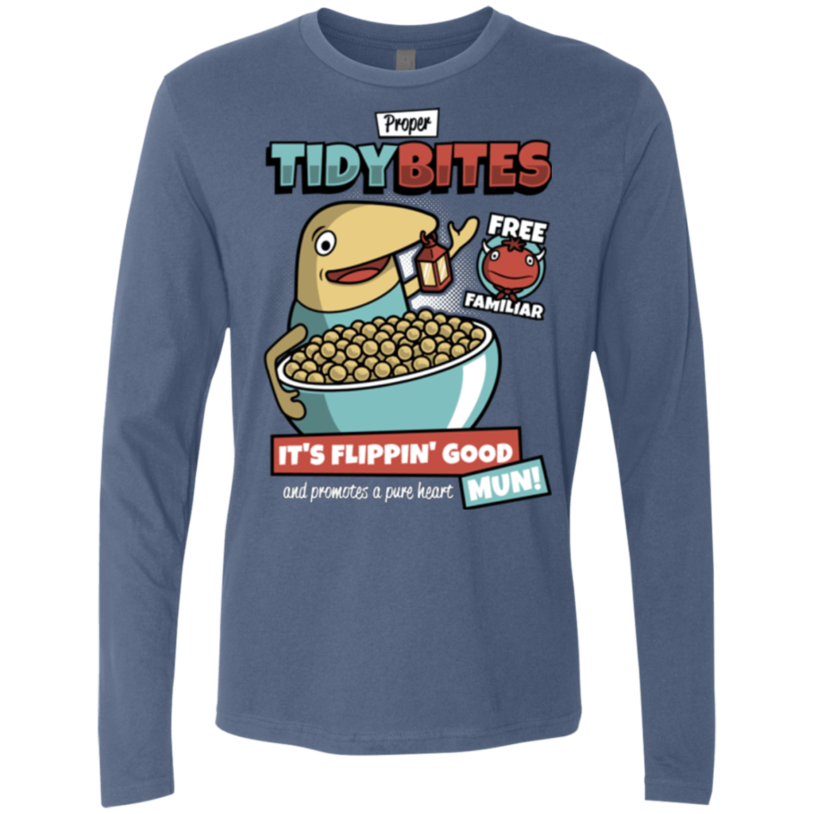 T-Shirts Indigo / Small PROPER TIDY BITES Men's Premium Long Sleeve