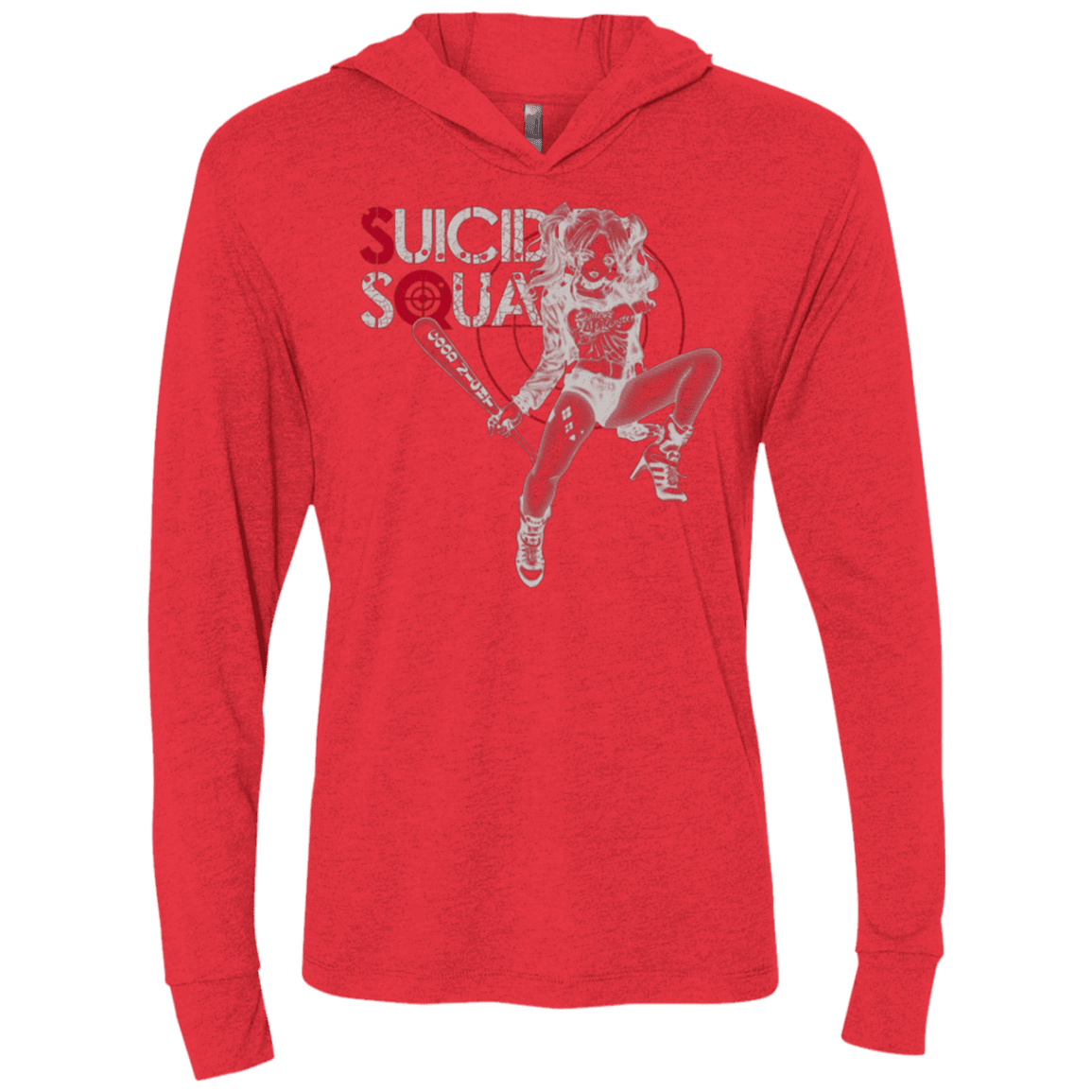 T-Shirts Vintage Red / X-Small Property of J Triblend Long Sleeve Hoodie Tee