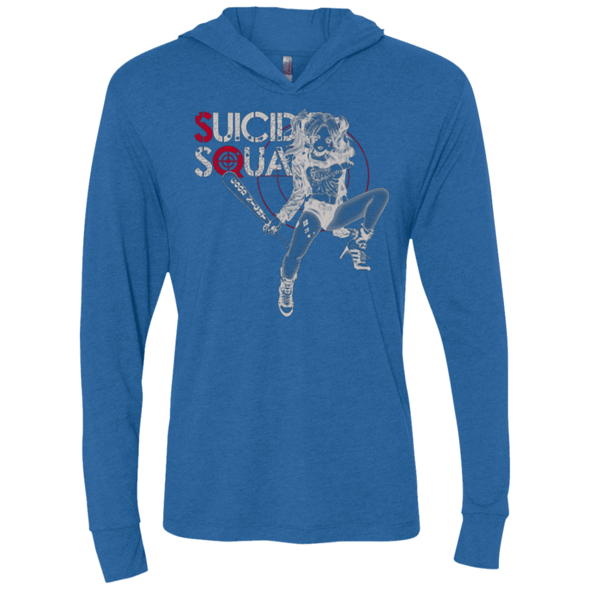 T-Shirts Vintage Royal / X-Small Property of J Triblend Long Sleeve Hoodie Tee