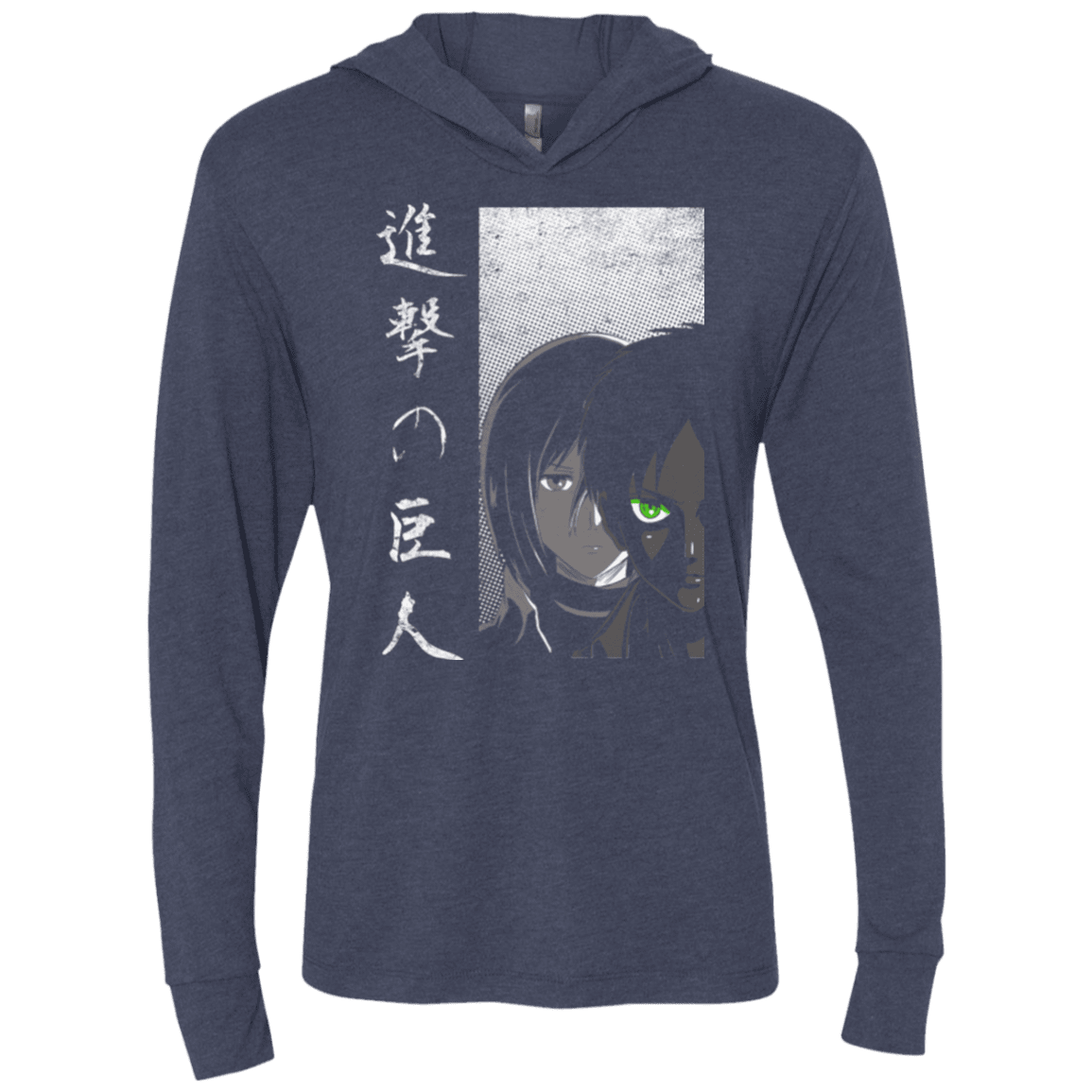 T-Shirts Vintage Navy / X-Small Protect the Wall Triblend Long Sleeve Hoodie Tee