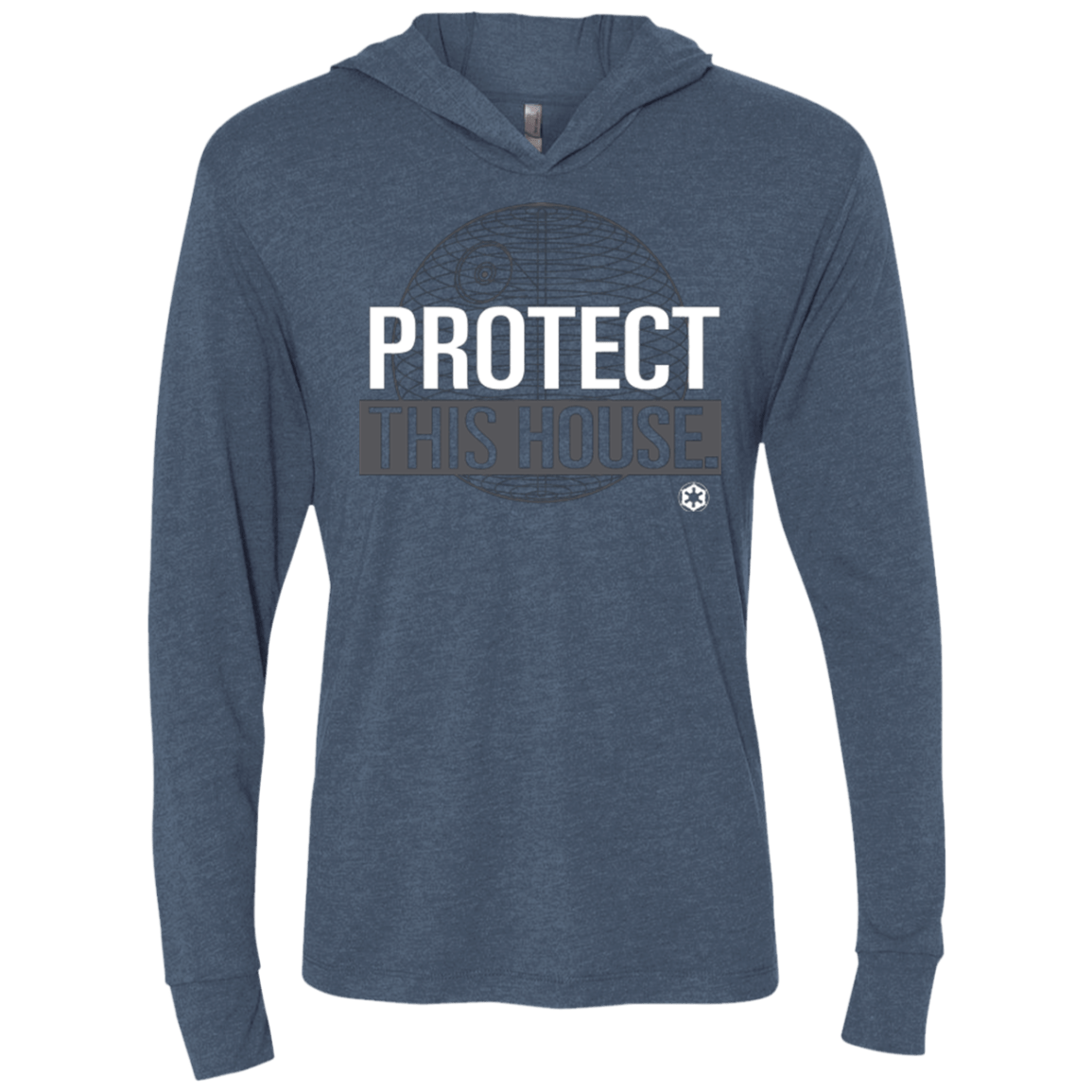 T-Shirts Indigo / X-Small Protect This House Triblend Long Sleeve Hoodie Tee