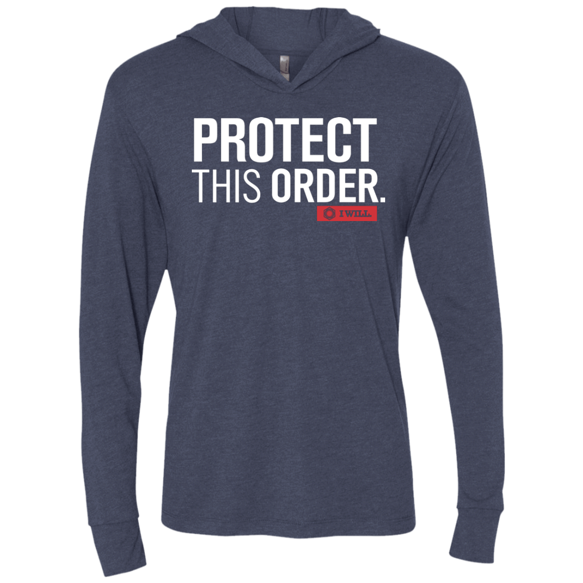 T-Shirts Vintage Navy / X-Small Protect This Order Triblend Long Sleeve Hoodie Tee