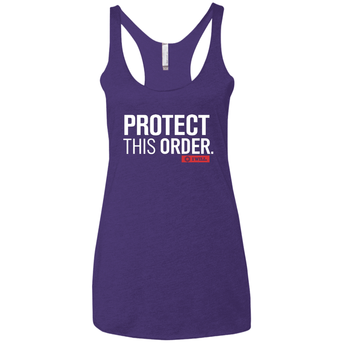 T-Shirts Purple / X-Small Protect This Order Women's Triblend Racerback Tank