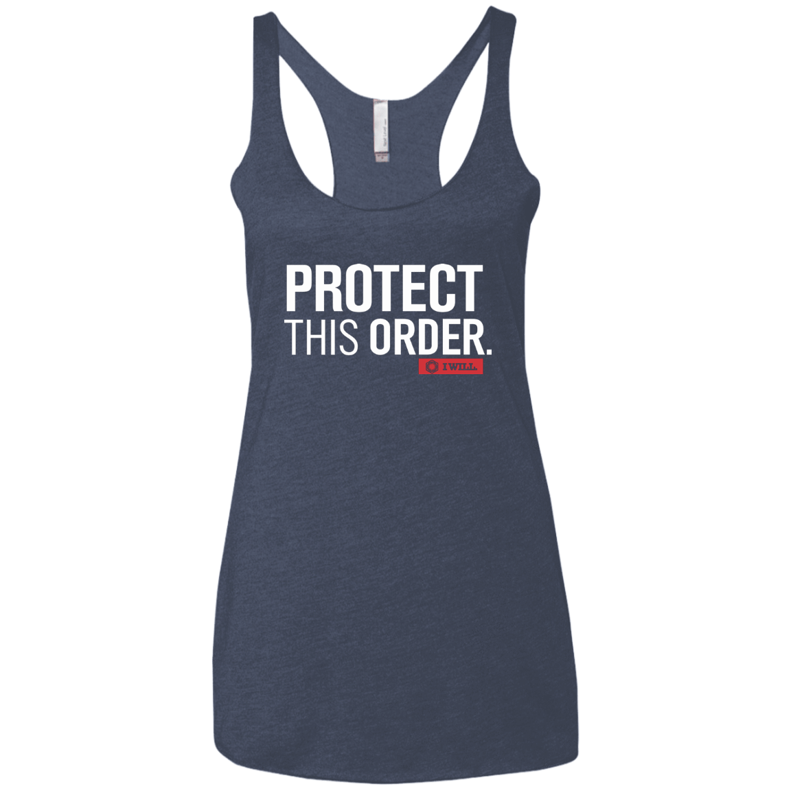 T-Shirts Vintage Navy / X-Small Protect This Order Women's Triblend Racerback Tank