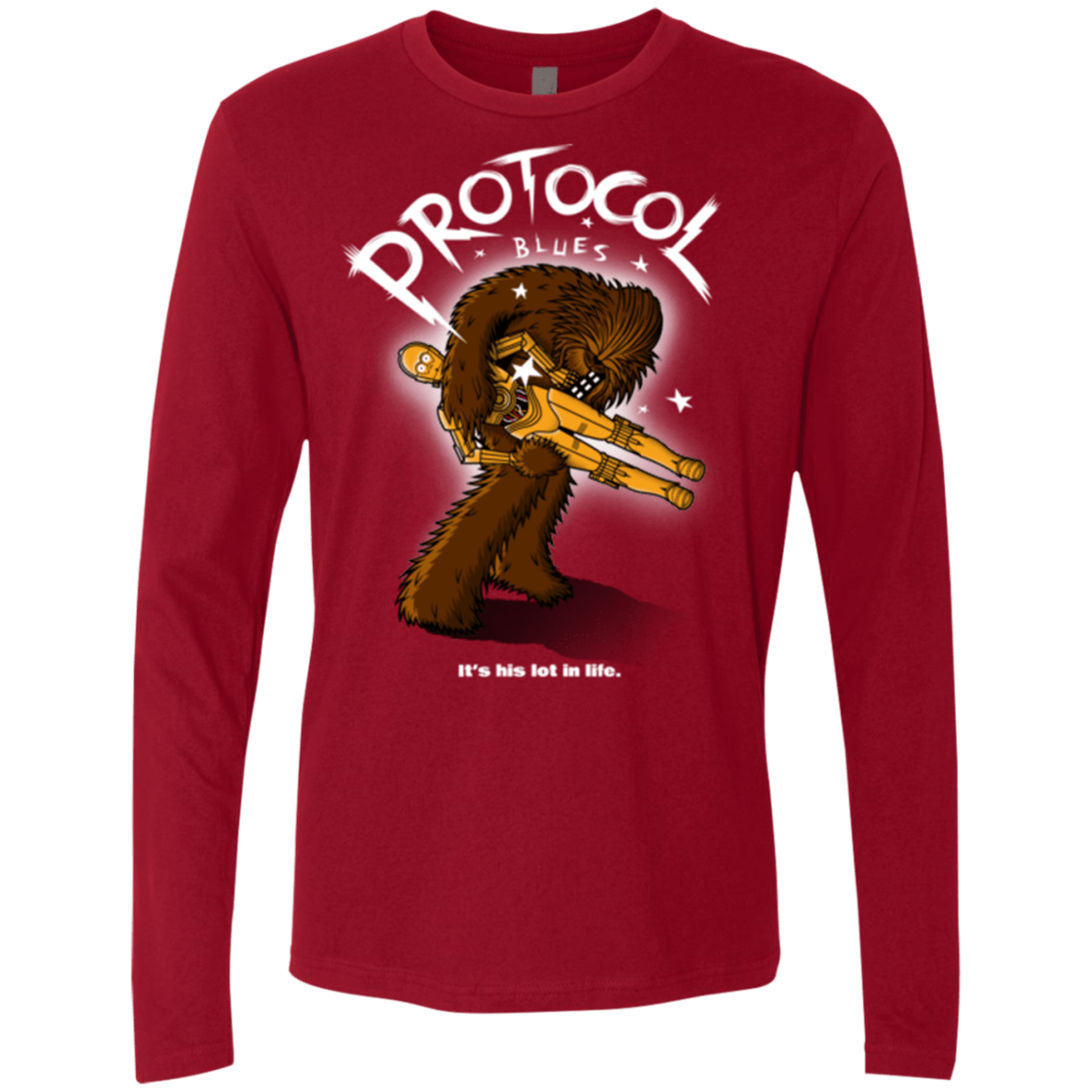 T-Shirts Cardinal / Small Protocol Blues Men's Premium Long Sleeve