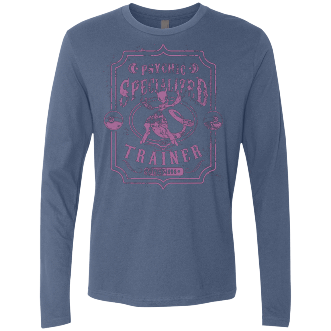 T-Shirts Indigo / Small Psychic Specialized Trainer 2 Men's Premium Long Sleeve