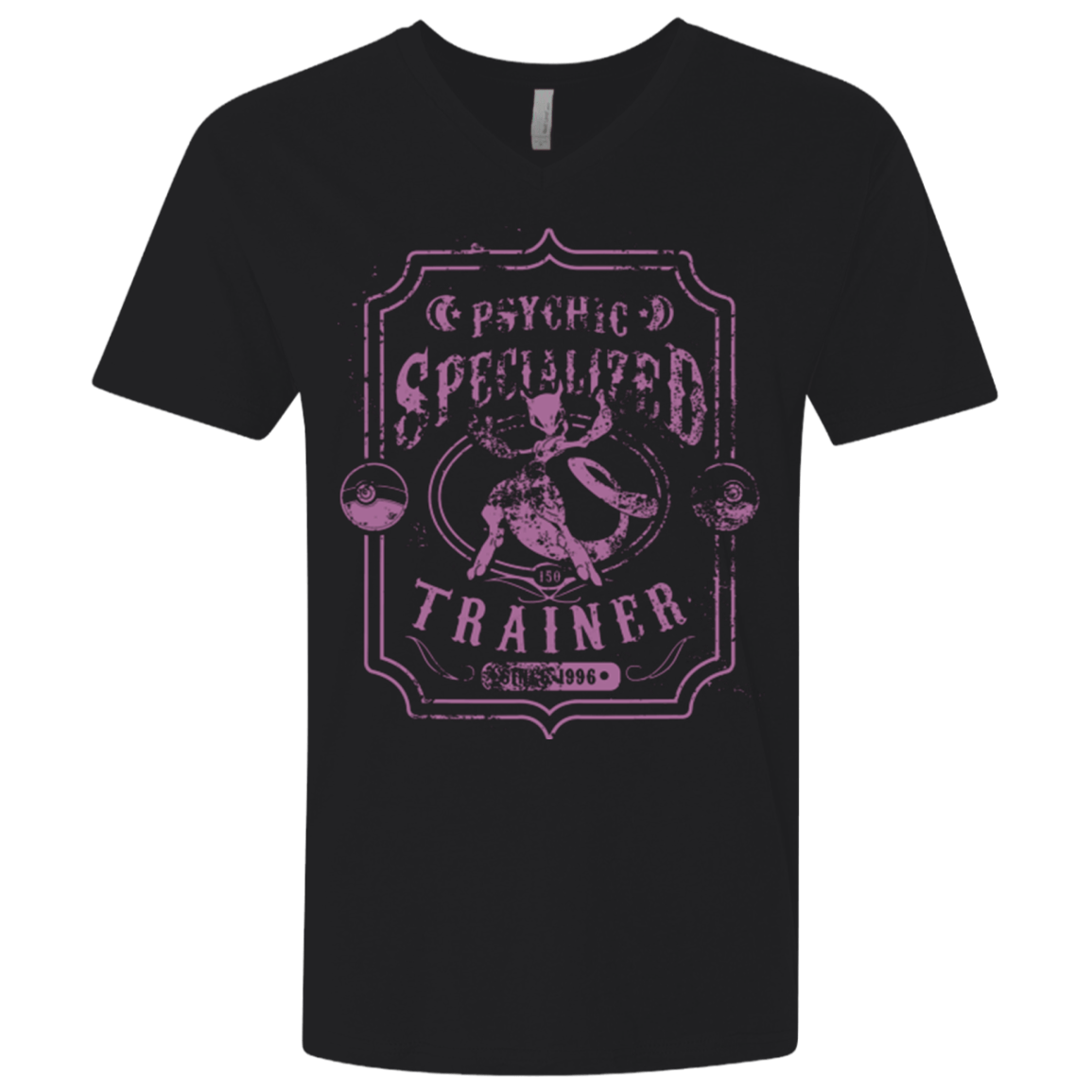 T-Shirts Black / X-Small Psychic Specialized Trainer 2 Men's Premium V-Neck
