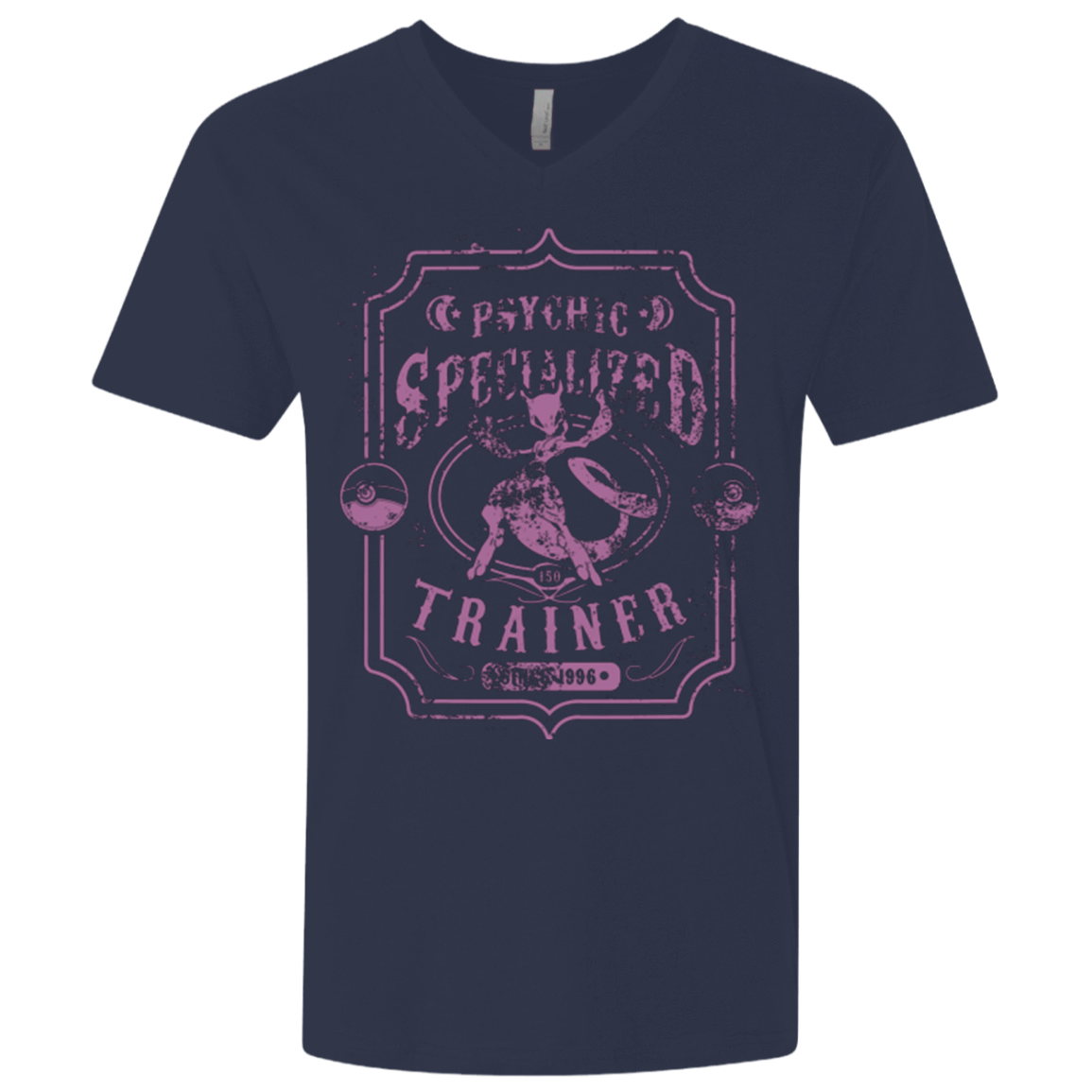 T-Shirts Midnight Navy / X-Small Psychic Specialized Trainer 2 Men's Premium V-Neck