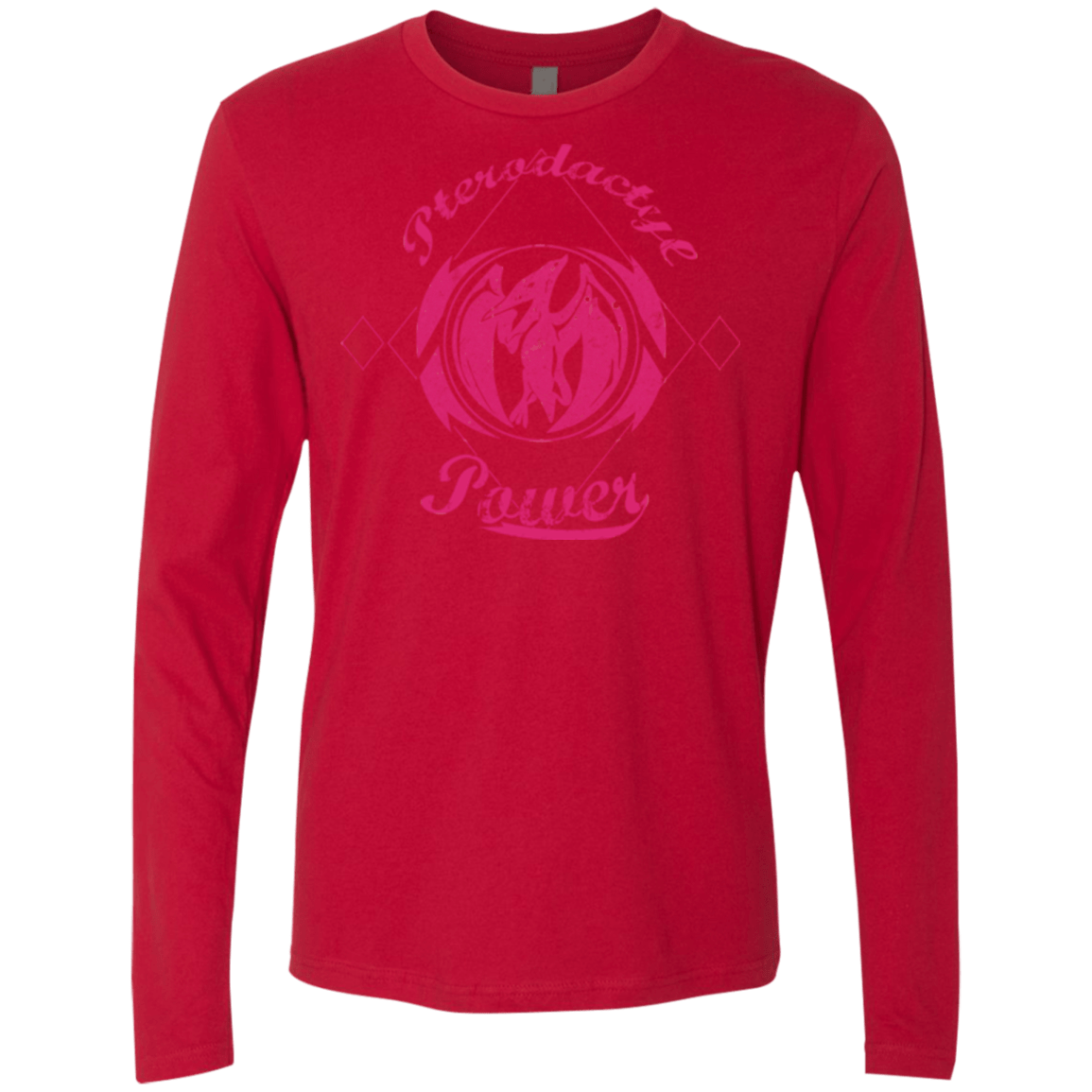 T-Shirts Red / Small Pterodactyl Men's Premium Long Sleeve
