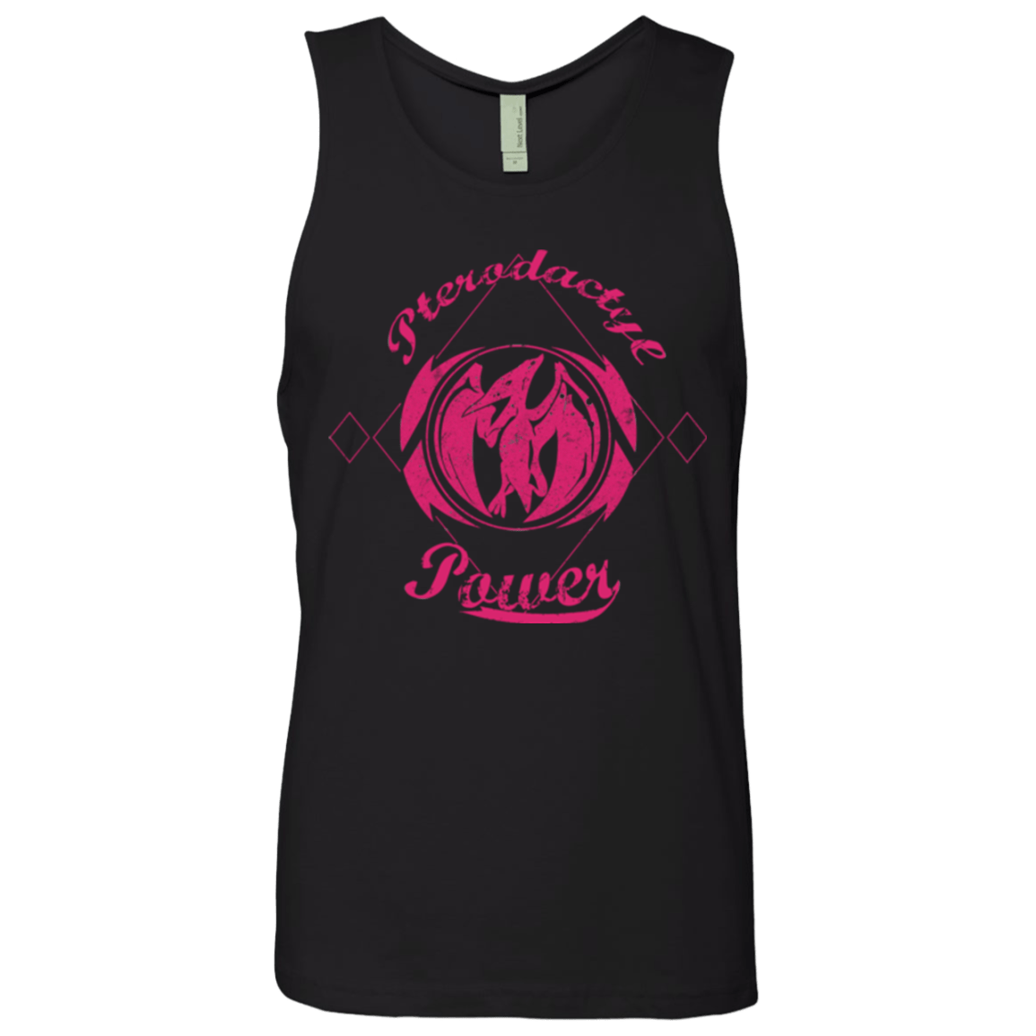 T-Shirts Black / Small Pterodactyl Men's Premium Tank Top