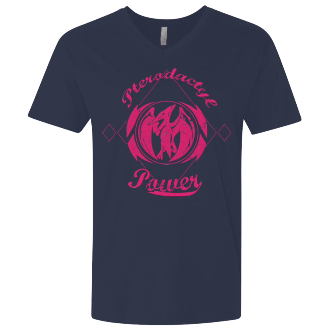 T-Shirts Midnight Navy / X-Small Pterodactyl Men's Premium V-Neck