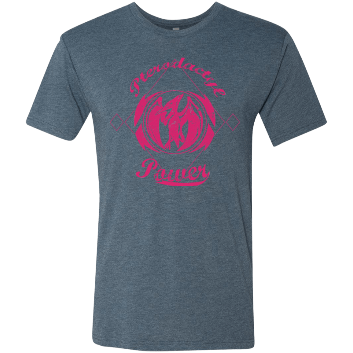 T-Shirts Indigo / Small Pterodactyl Men's Triblend T-Shirt