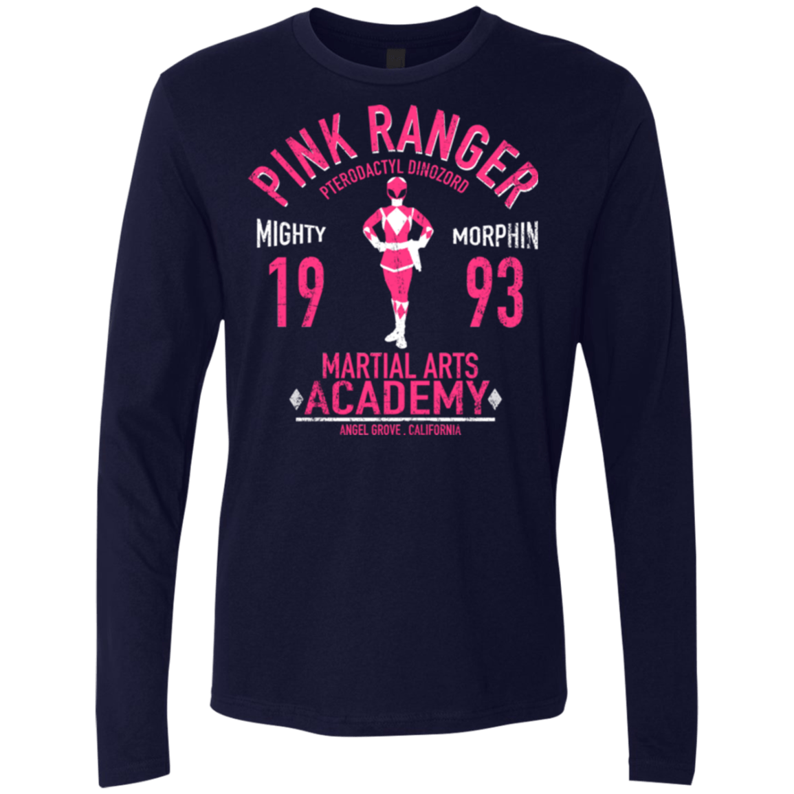 T-Shirts Midnight Navy / Small Pterodactyl Ranger Men's Premium Long Sleeve