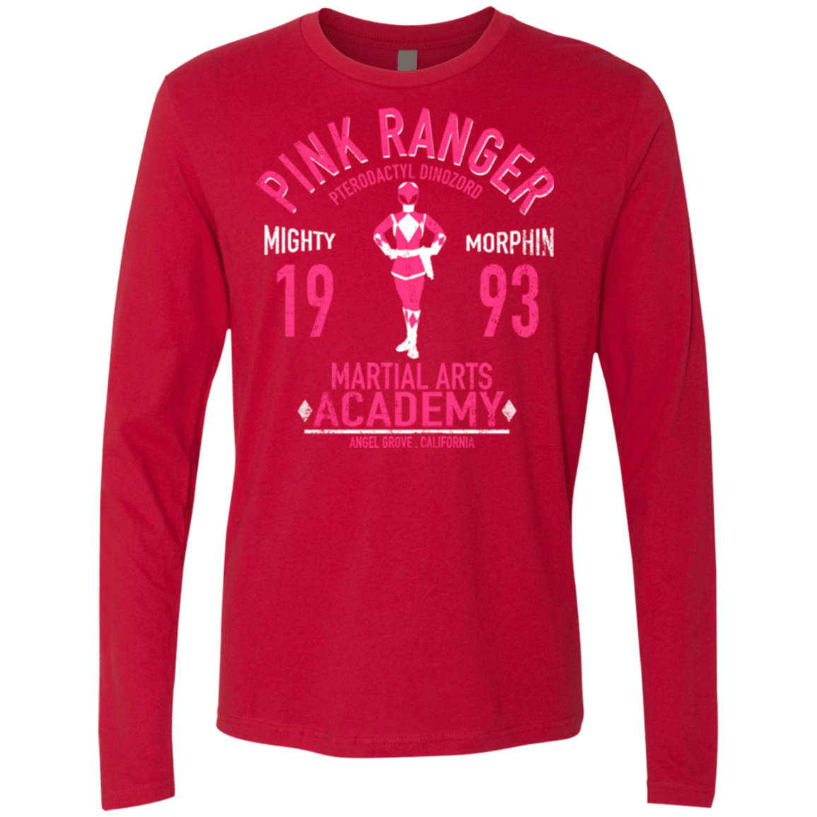 T-Shirts Red / Small Pterodactyl Ranger Men's Premium Long Sleeve