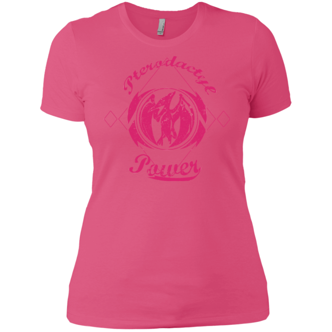 T-Shirts Hot Pink / X-Small Pterodactyl Women's Premium T-Shirt
