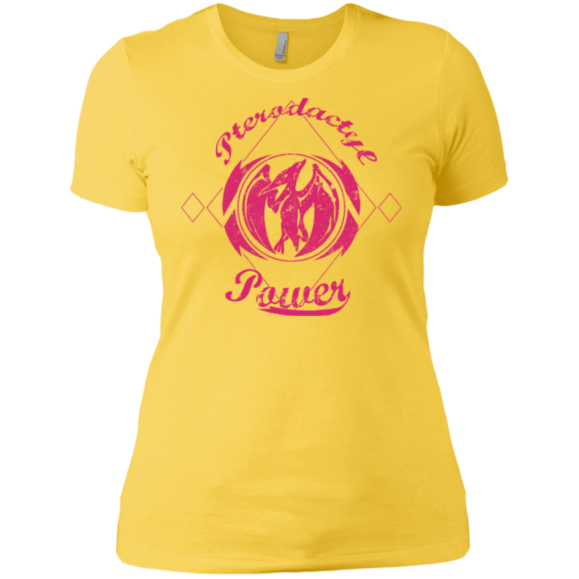 T-Shirts Vibrant Yellow / X-Small Pterodactyl Women's Premium T-Shirt