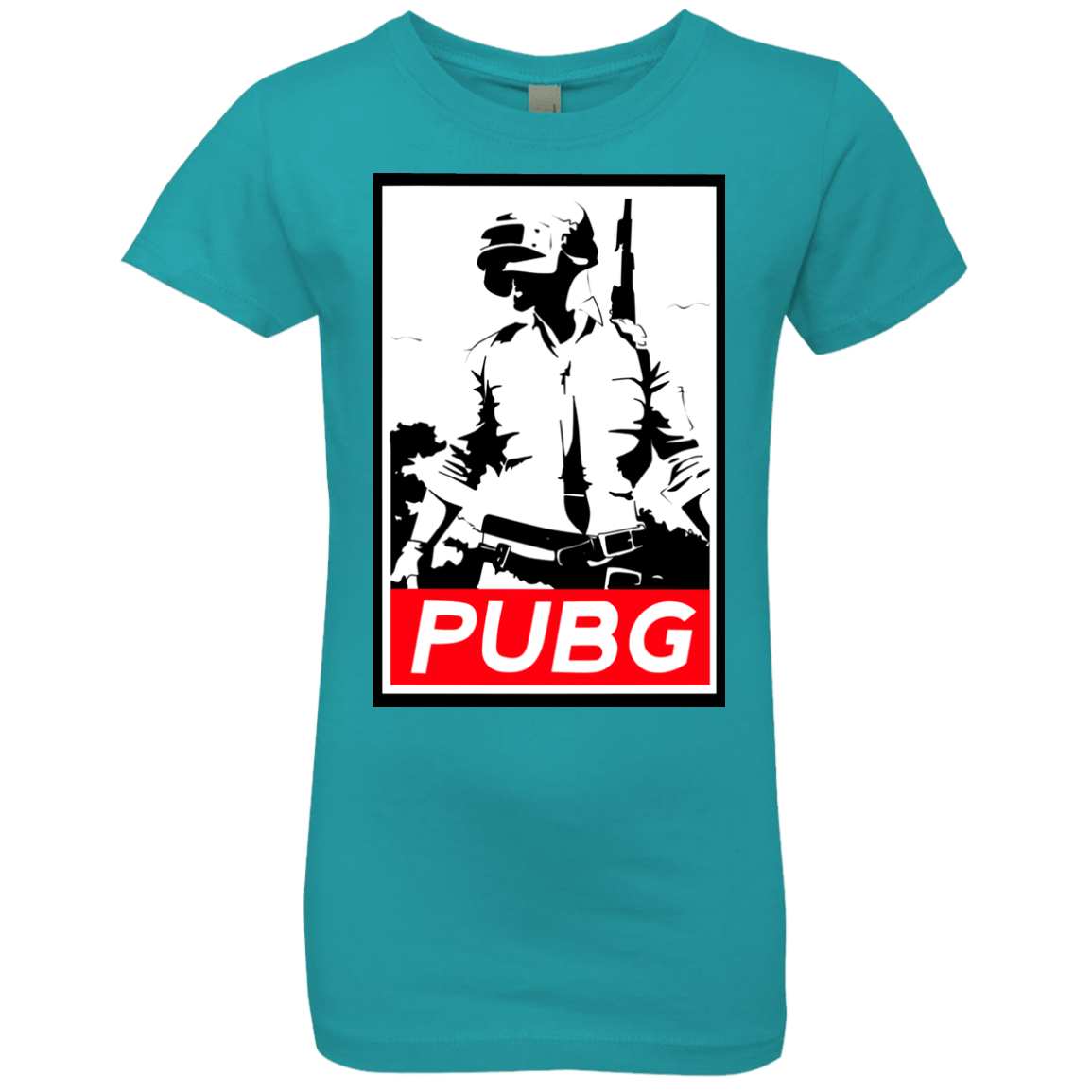 T-Shirts Tahiti Blue / YXS PUBG Girls Premium T-Shirt