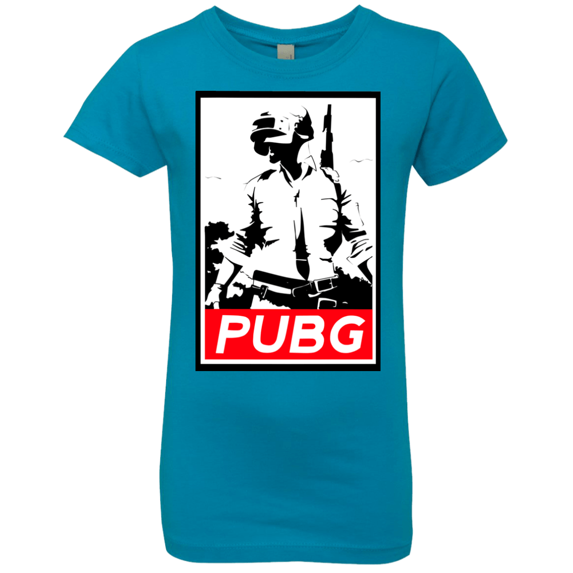 T-Shirts Turquoise / YXS PUBG Girls Premium T-Shirt
