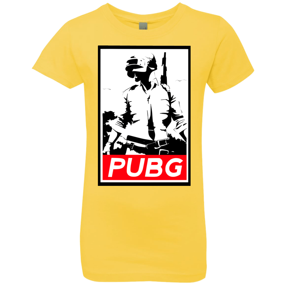 T-Shirts Vibrant Yellow / YXS PUBG Girls Premium T-Shirt